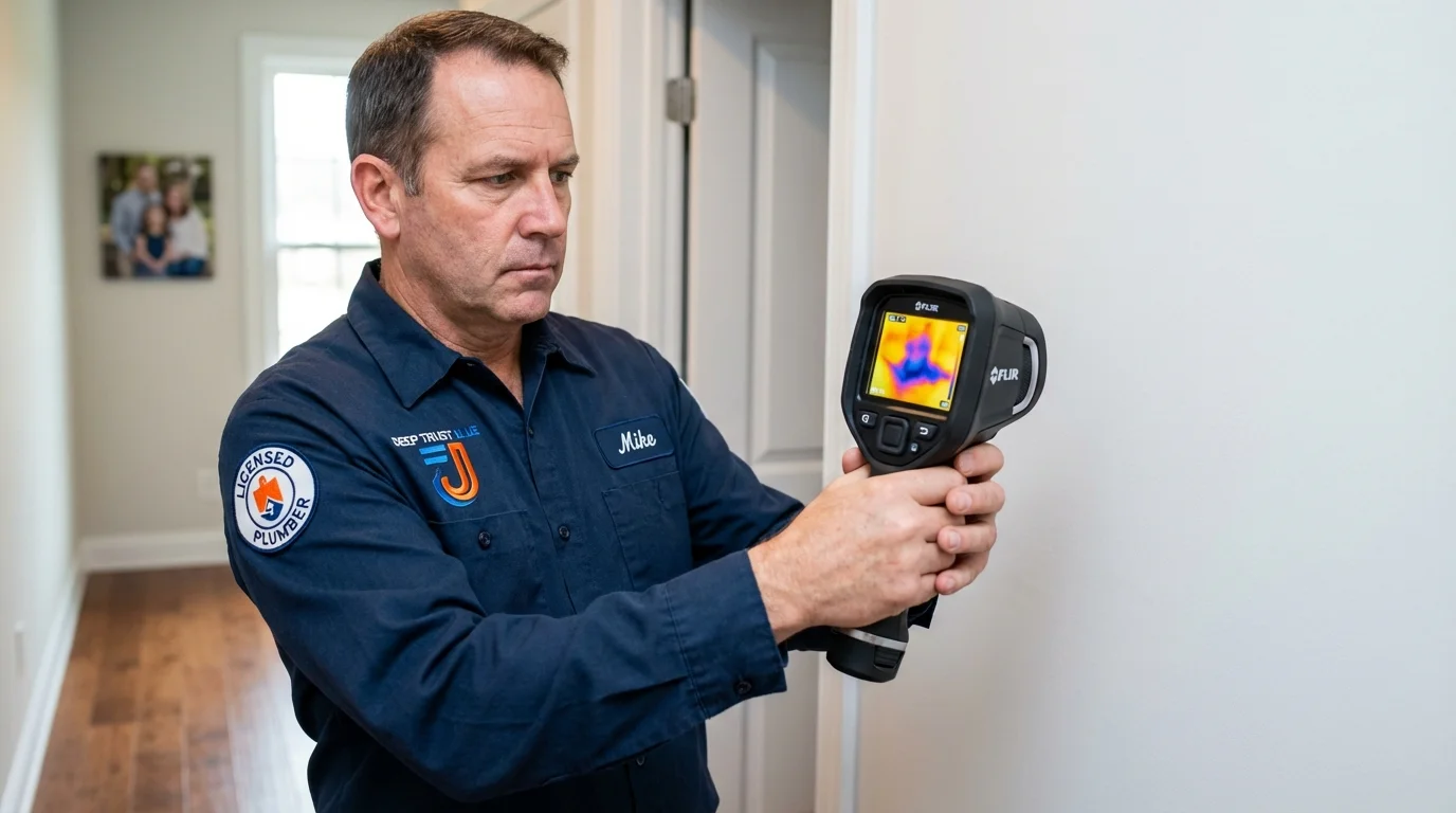 Thermal imaging leak detection by Johns Plumbing LLC in Darby